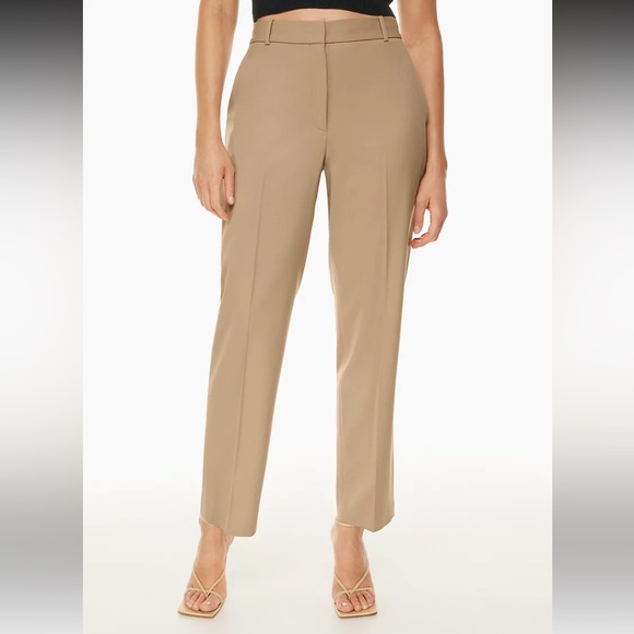 Aritzia babaton command pant size 0 in gold camel NWT - Picture 1 of 8